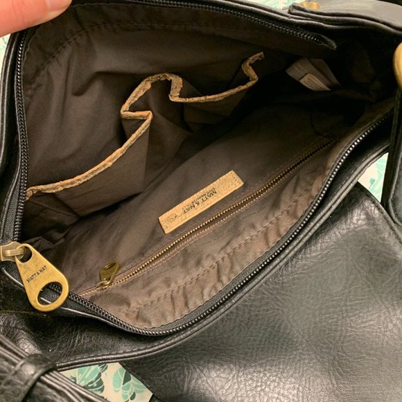 MATT & NATT black vegan leather shoulder bag - Picture 4 of 10